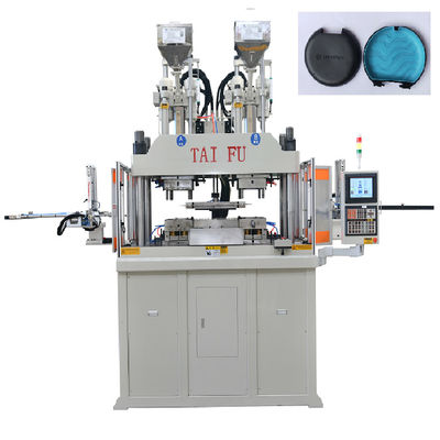 Máquina de fabricación de plástico con tapa de dos colores Máquina de moldeo por inyección de doble color vertical