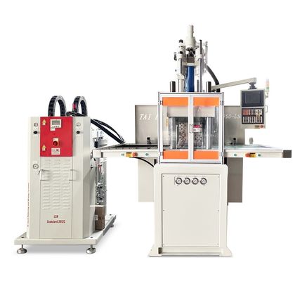 120 toneladas LSR Máquina de moldeo por inyección vertical de silicona máquina de inyección de doble deslizamiento