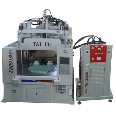 Máquina de moldeo por inyección rotativa vertical de silicona LSR de 160 toneladas