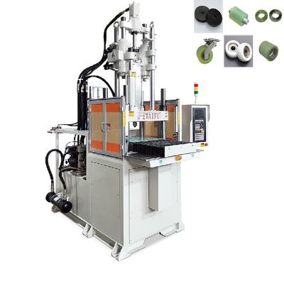 Máquina de moldeo por inyección de una sola diapositiva vertical de 85 toneladas para ruedas de caucho recubiertas de PU