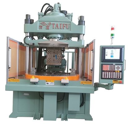 Máquina de inyección horizontal de 85 toneladas para sujetar moldes verticales con mesa giratoria