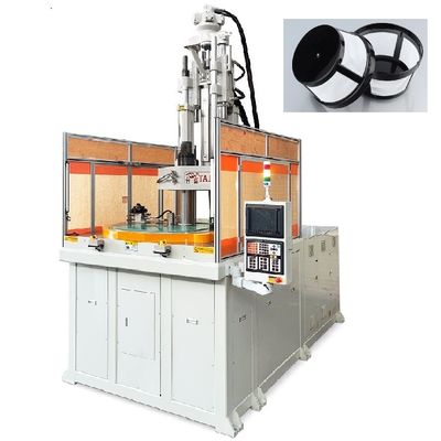 Máquina de moldeo por inyección de mesa rotativa vertical de 200 toneladas utilizada para la taza de filtro