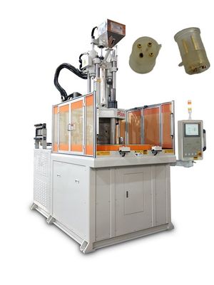 Máquina de moldeo por inyección de 120 toneladas de mesa rotativa vertical utilizada para enchufes de energía