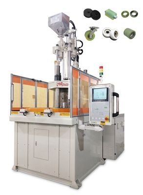 Máquina de moldeo por inyección de poleas de plástico de mesa rotativa vertical 160 toneladas