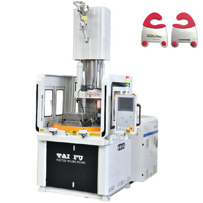 Máquina de moldeo por inyección de mesa rotativa vertical de 120 toneladas utilizada para gancho de metal
