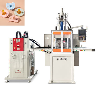 Máquina de moldeo por inyección de silicona LSR vertical de ahorro de energía para chupeta para bebés