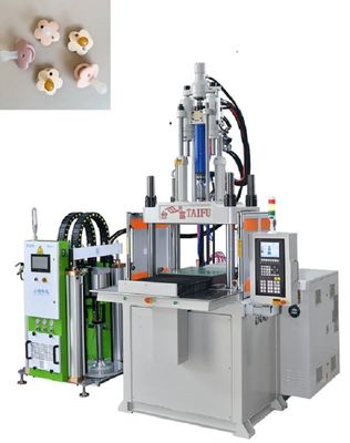 Máquina de moldeo por inyección de silicona LSR vertical de ahorro de energía para chupeta de bebé