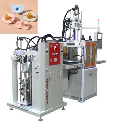 Máquina de moldeo por inyección de silicona LSR vertical eficiente y precisa para chupeta de bebé