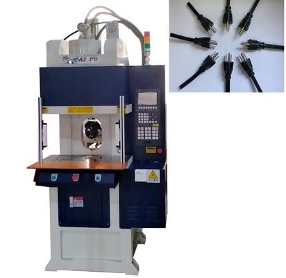 Máquina de moldeo por inyección vertical de 55 toneladas de alta eficiencia para el cable de alimentación con color azul