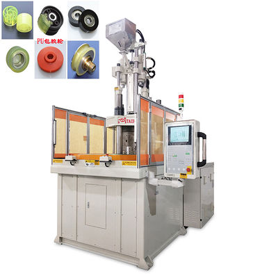 Máquina de moldeo por inyección vertical rotativa de alta precisión de 120 toneladas para ruedas recubiertas de caucho