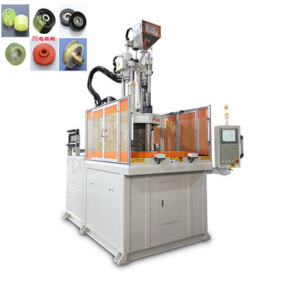 Máquina de moldeo por inyección vertical rotativa de alta precisión de 120 toneladas para ruedas recubiertas de caucho