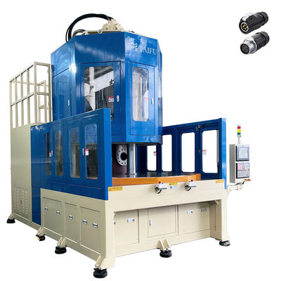 Máquina de moldeo por inyección vertical de mesa de bajo rendimiento para conector circular industrial de potencia de alfiler