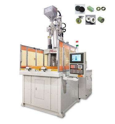 Máquina de moldeo por inyección de plástico vertical de 120 toneladas para rodamientos de ruedas de rodillos