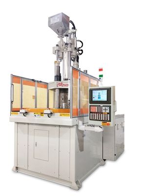 Máquina de moldeo por inyección de plástico vertical de 120 toneladas para rodamientos de ruedas de rodillos
