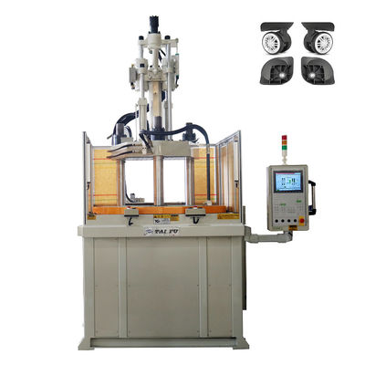 Máquina de moldeo por inyección vertical rotativa de 85 toneladas para la fabricación de ruedas de equipaje