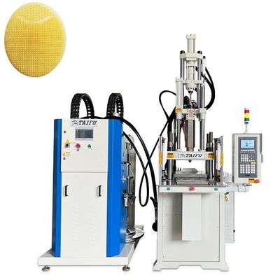 Máquina de inyección de silicona LSR vertical de 55 toneladas para almohadillas de limpieza de silicona