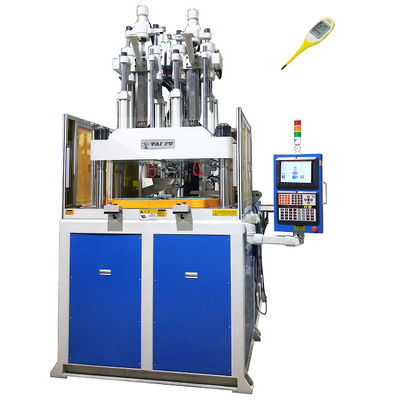 Máquina de moldeo por inyección vertical de dos colores de 120 toneladas para la fabricación de termómetros