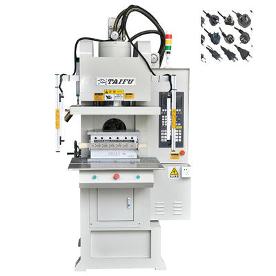 Máquina de moldeo por inyección vertical de tipo C de 55 toneladas para la fabricación de enchufes