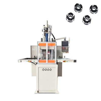 Máquina de moldeo por inyección de plástico vertical de 120 toneladas para inserción roscada con doble deslizamiento