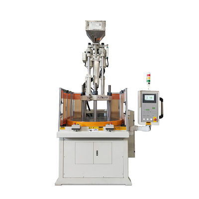 Máquina de moldeo por inyección vertical rotativa de 55 toneladas para la fabricación de piezas de cuerno