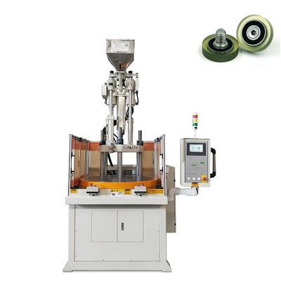 Máquina de moldeo por inyección de plástico rotativo vertical para rodamientos de plástico con precio barato