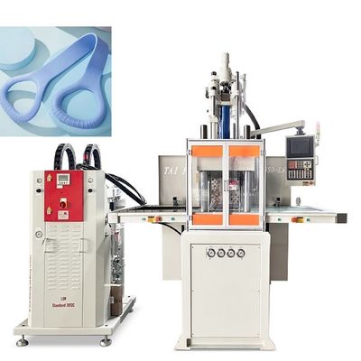 Máquina de moldeo por inyección vertical LSR para hacer cuerda de silicona líquida