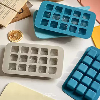 Máquina de moldeo por inyección vertical de doble deslizamiento LSR para moldear cubos de hielo de silicona
