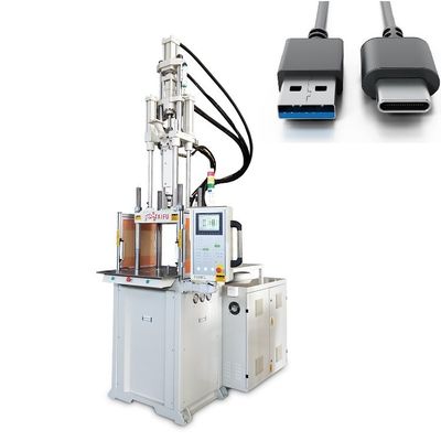 Máquina de moldeo por inyección vertical de 55 toneladas para cables de datos de alta velocidad