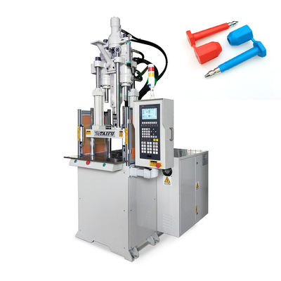 Máquina de moldeado por inyección vertical de 35 toneladas que fabrica sellos de pernos para contenedores
