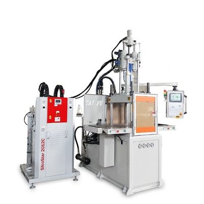 Máquina para hacer cepillos de doble deslizamiento de máscara facial de silicona 85T Máquina de moldeo por inyección vertical