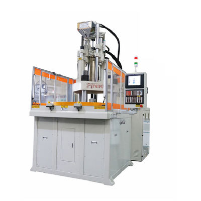 Máquina de moldeo por inyección de plástico vertical de mesa giratoria de 160T para soportes de fusibles