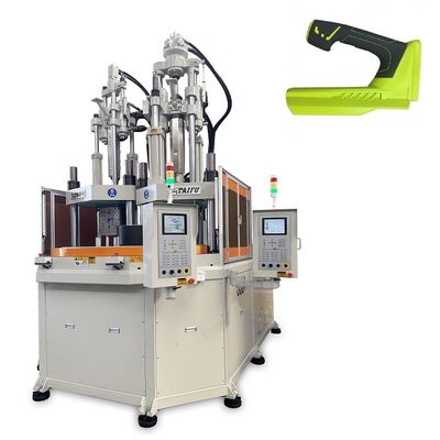 Máquina de moldeo por inyección vertical rotativa de doble color de 200 toneladas para la fabricación de moldes de perforación