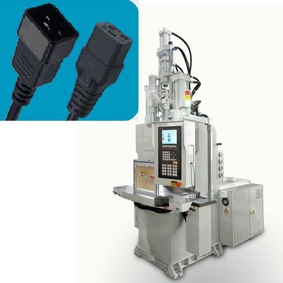 Máquina de fabricación de enchufes de energía de tipo C 35T Máquina de moldeo por inyección vertical con doble deslizamiento