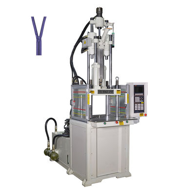 Máquina de moldeo por inyección vertical estándar de 55 toneladas para hacer cremallera