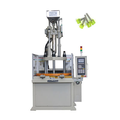 Máquina de moldeo por inyección de plástico rotativo vertical de 55 toneladas para la fabricación de tornillos