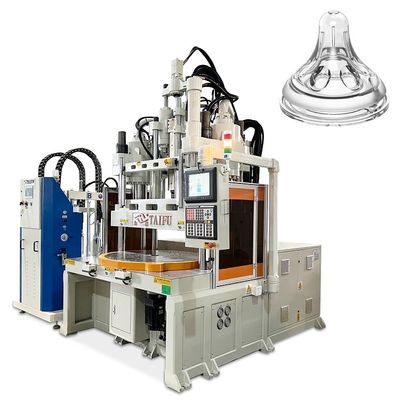 Máquina de moldeo por inyección vertical LSR rotativa de banco de trabajo bajo utilizada para chupetes para bebés