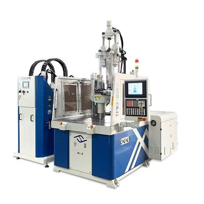 Máquina de moldeo por inyección rotativa de LSR vertical de banco de trabajo bajo para chupete para bebés