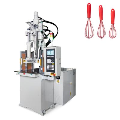 Máquina de moldeo por inyección vertical estándar de 35 toneladas para hacer una batidora de huevos de plástico