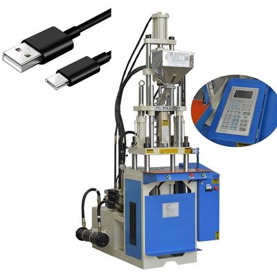 Máquina de fabricación de cables de carga USB verticales pequeños máquina de moldeo por inyección
