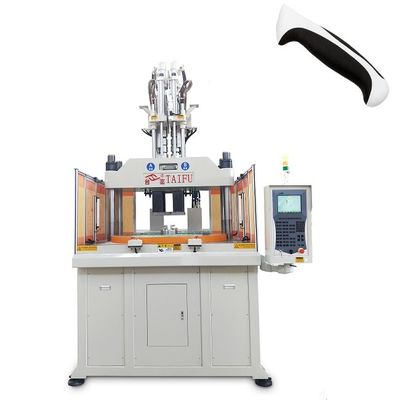 Máquina de moldeo por inyección vertical de dos colores de alta eficiencia para hacer utensilios de cocina