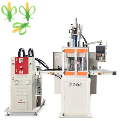 Máquina de moldeo por inyección LSR de doble deslizamiento vertical para la fabricación de molares infantiles