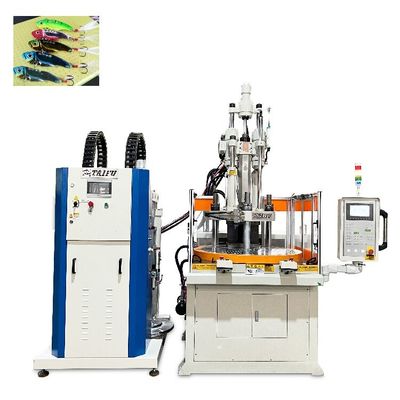 Máquina de moldeo por inyección vertical de silicona líquida de 55 toneladas para la fabricación de productos de cebo de pesca