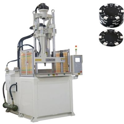 Máquina de moldeo por inyección vertical estándar de 120 toneladas para la fabricación de productos de póquer