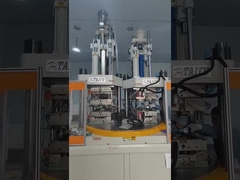 Máquina de moldeo por inyección de silicona LSR de dos colores de 120 toneladas con mesa giratoria