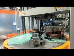 Máquina de inyección horizontal de 85 toneladas para sujetar moldes verticales con mesa giratoria